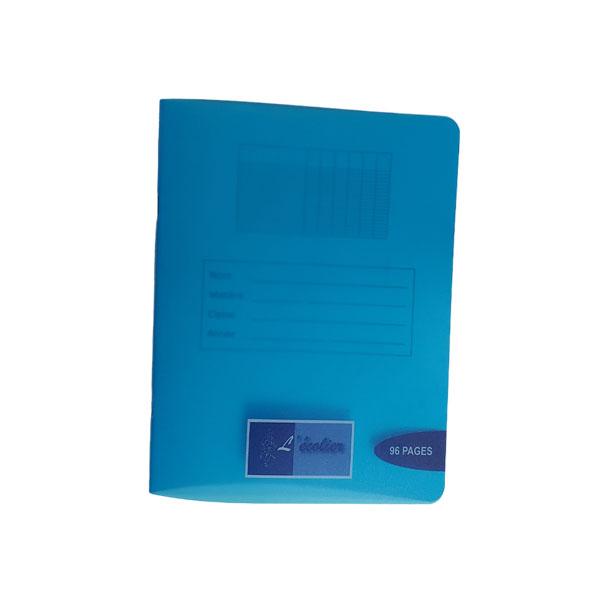 CAHIER 17*22 192P 90G POLYPRO ECOLIER BLEU R/44525