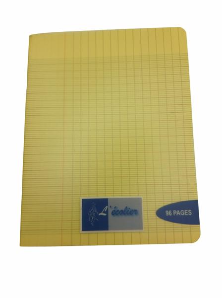 CAHIER ECOLIER A4 POLYPRO 96P 90G JAUNE R/44552