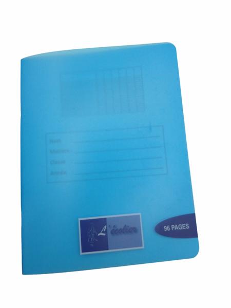 CAHIER 17*22 96P 90G POLYPRO ECOLIER BLEU R/44515