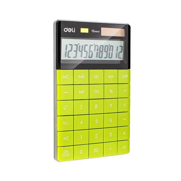 CALCULATRICE 12CHIFFRES DELI DE1122 VERT/CH