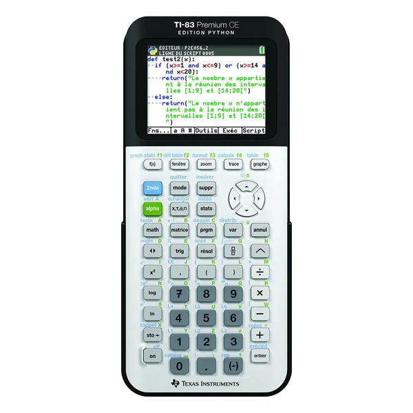 CALCULATRICE TEXAS TI-83 PYTHON