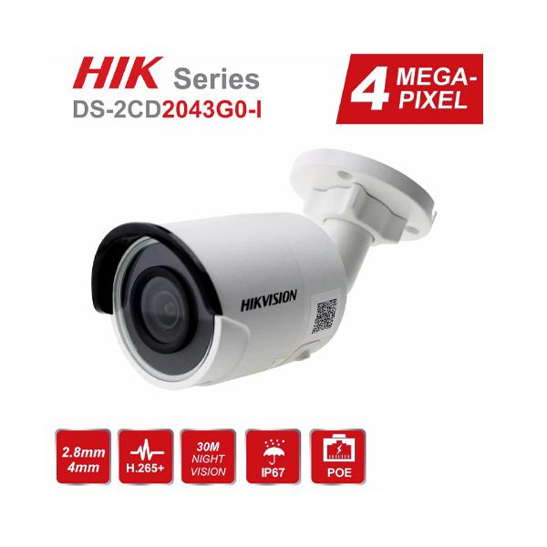 CAMERA BULLET HIKVISION DS-2CD2043G0-I-2.8 4MP - 2.8MM