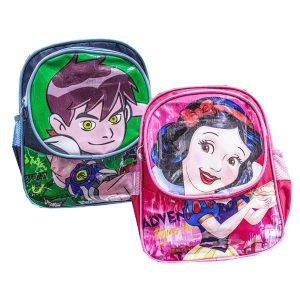 CARTABLE AVEC POCHE ROND-FROZEN-BEN10-BLANCHE NEIGE-AVENGERS-SPIDERMAN