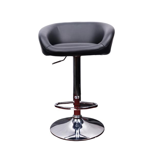 CHAISE BAR EN SIMILI CUIR PIEDS CHROME YIZ8049