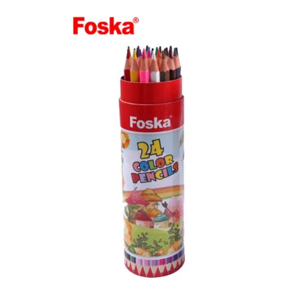 CRAYON DE COULEUR FOSKA 24 COUL PTR1024L