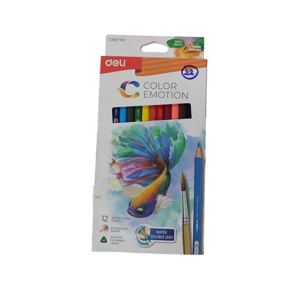 CRAYON DE COULEUR 12 COULEURS EMOTON DELI