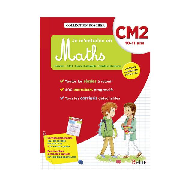 LIVRE JE M'ENTRAÎNE EN MATHS CM2 BOSCHER BELIN/KMB