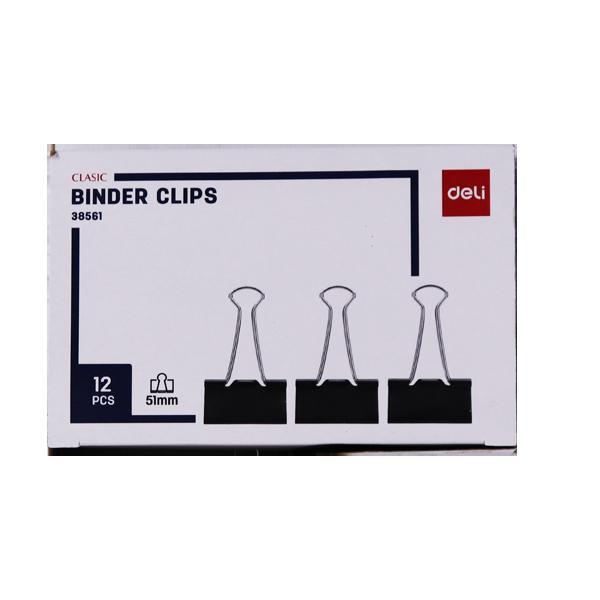 PINCE CLIP DELI 51MM BOITE DE 12 DE8561A EN CARTON