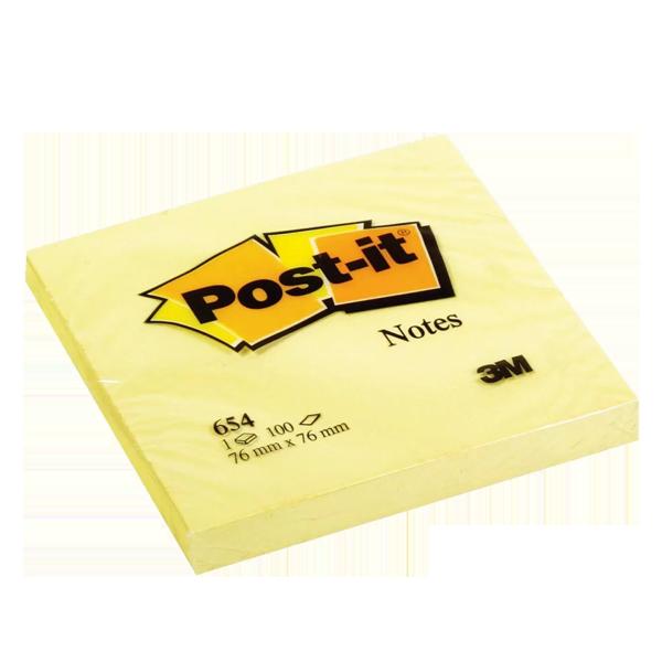 POST IT 76*76 JAUNE PELIKAN 100FEUILLES