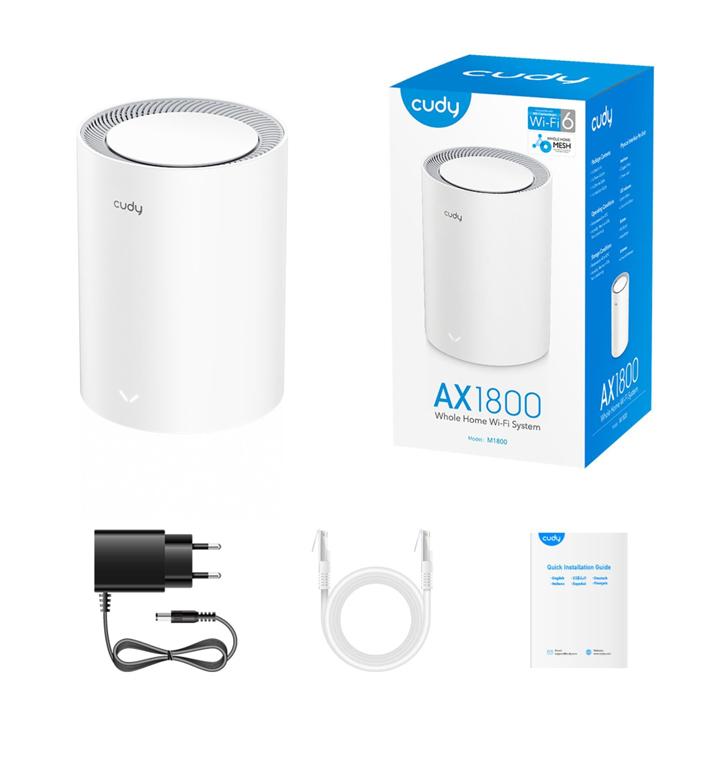 ROUTEUR/REPETITEUR CUDY MESH AX1800 WIFI6 M1800(1PACK)