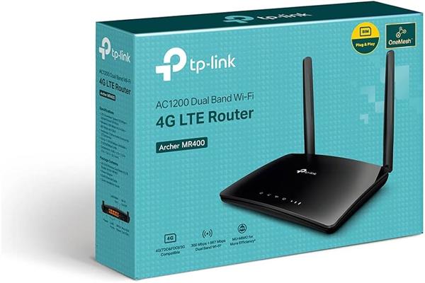 ROUTEUR/MODEM WIFI 4G TPLINK MOD.TL-MR400 (BI-BANDE/2ANTENNES/AC1200..)