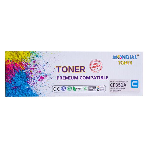 TONER MONDIALTONER HP CE311A / CF351A OU CANON 729 CYAN