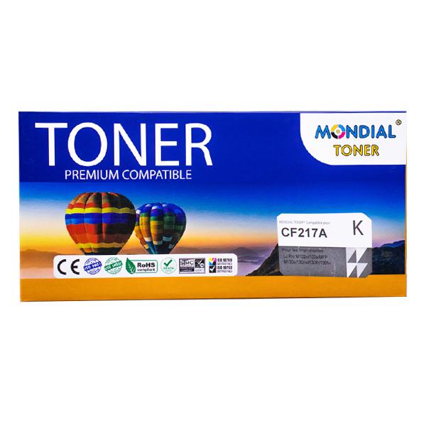 TONER MONDIALTONER HP CF217A OU CANON 047 BLACK