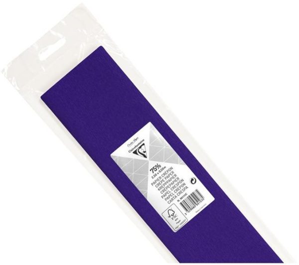 PAPIER CREPON COULEUR VIVE CLAIREFONTAINE VIOLET