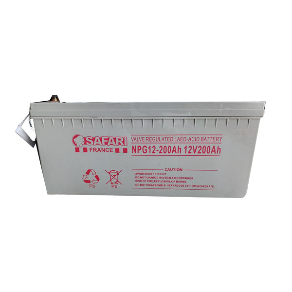BATTERIE SOLAIRE GEL 200 AMPERES  SF-PG200 SAFARI