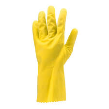 ENTRETIEN GANT DE MENAGE EN LATEX JAUNE TAILLE XL