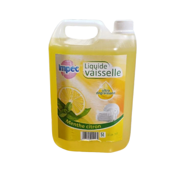 LIQUIDE VAISSELLE IMPEC A POMPE MENTHE CITRON 5L