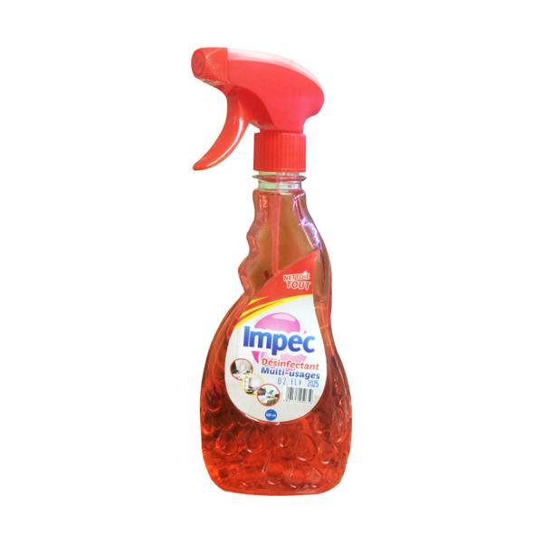 ENTRETIEN SPRAY DESINFECTANT MULTI USAGE 500ML IMPEC ROUGE/SOM
