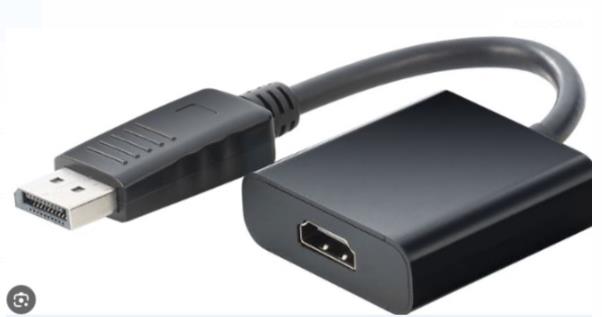 ADAPTATEUR CABLE DISPLAY PORT MALE A HDMI FEMELLE 4K (1014)