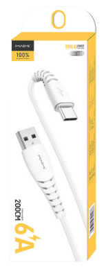 CABLE X39 IOS2 USB TO IOS 6A 2M BLANC