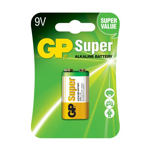 PILE ALCALINE GP 9V (PIECE)