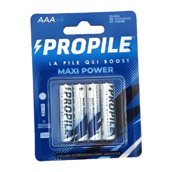 PILE PROPILE MAXI POWER AAA/LR03 PQT DE 4