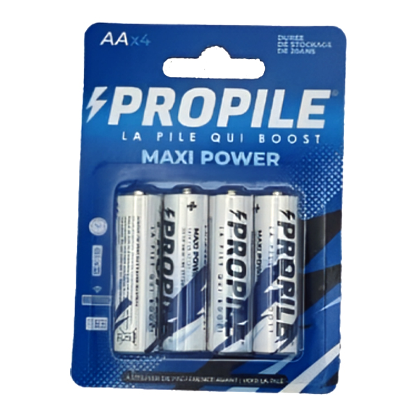 PILE PROPILE MAXI POWER AA/LR06 PQT DE 4