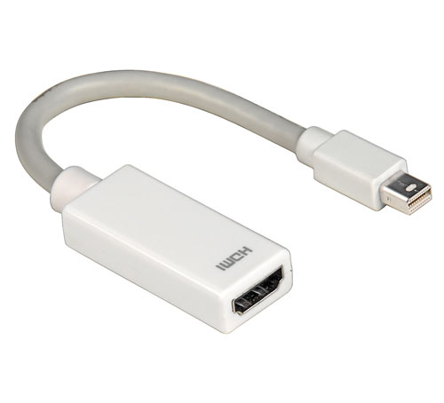 ADAPTATEUR CABLE MINI DISPLAY PORT MALE A HDMI FEMELLE (1008)