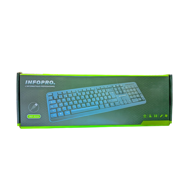 CLAVIER FILAIRE USB INFOPRO MOD INF-5253