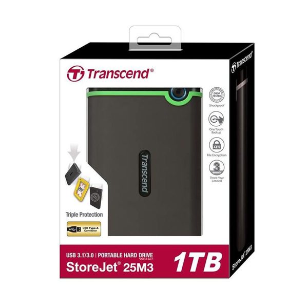 DISQUE DUR EXTERNE 2.5 1TERA TRANSCEND