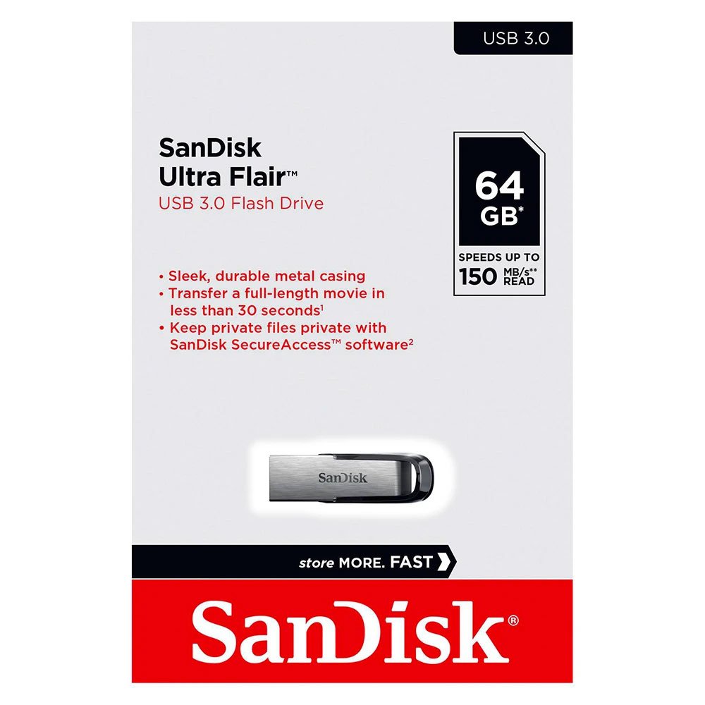 FLASH DISK SANDISK 64GB ULTRA FLAIR 3.0