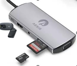 HUB TYPE C 9en1 LENOVO AESIR