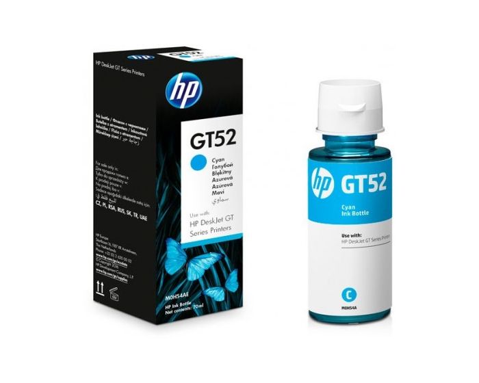 FLACON D'ENCRE HP GT52 CYAN