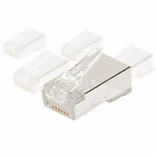 CONNECTEUR RJ45 CAT6 FTP METALLIQUE