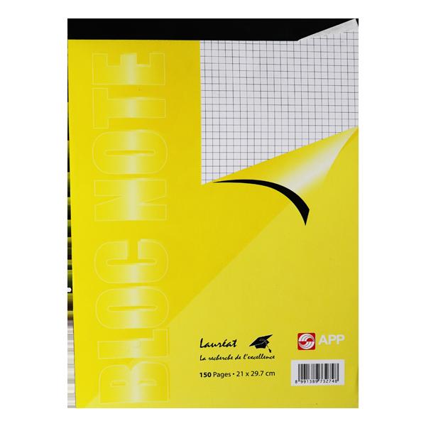 BLOC NOTE A4 150PAGES LAUREAT