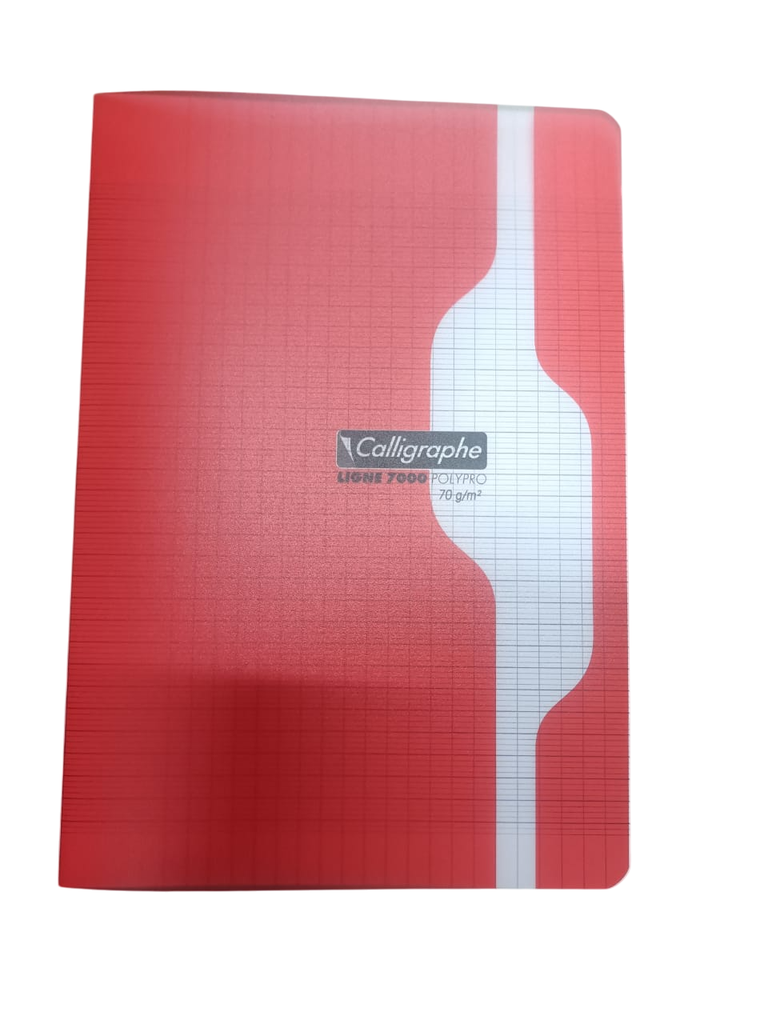 CAHIER A4 192P 90G POLYPRO CALLIGRAPHE ROUGE