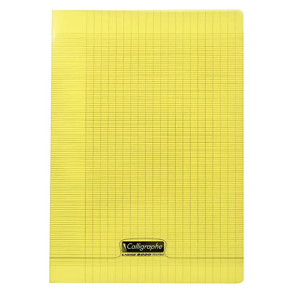 CAHIER A4 96P 90G POLYPRO CALLIGRAPHE JAUNE