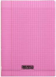 CAHIER A4 96P 90G POLYPRO CALLIGRAPHE ROSE