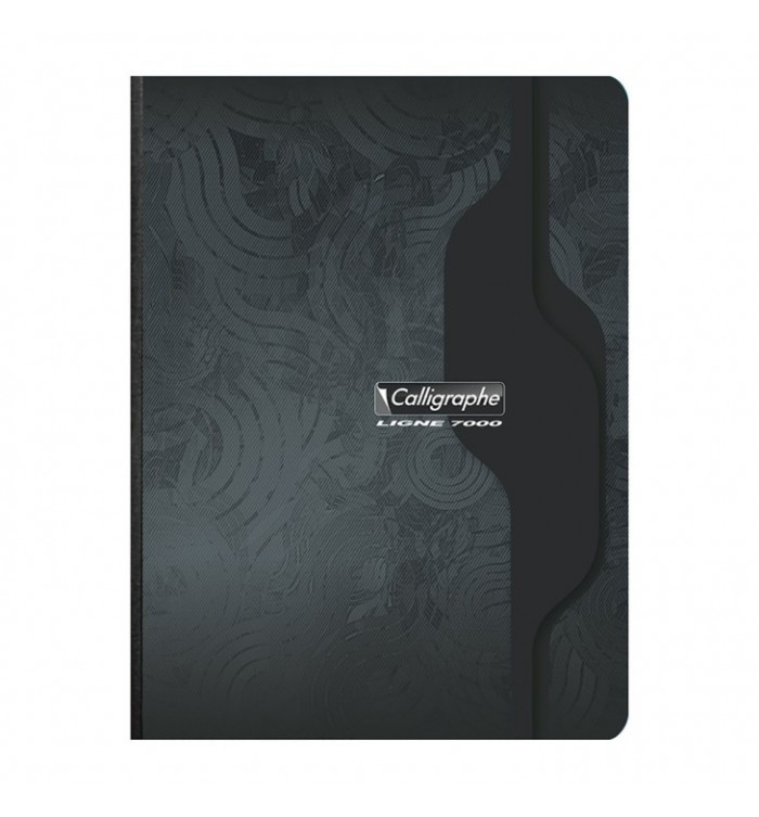 CAHIER 17*22 192P 90G POLYPRO CALLIGRAPHE NOIR 18950