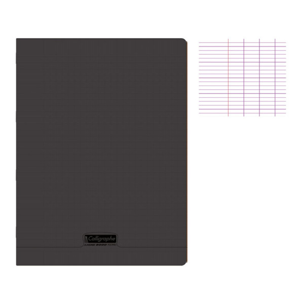 CAHIER 24*32 96P 90G PÖLYPRO CALLIGRAPHE NOIR 18410