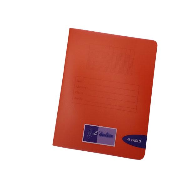 CAHIER 17*22 48P 90G POLYPRO ECOLIER ROUGE