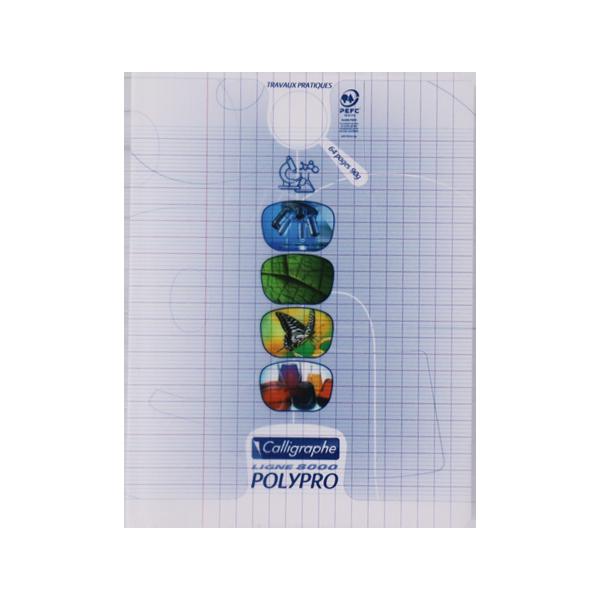 CAHIER TP 17*22 96P 90G POLYPRO CALLIGRAPHE REF18185C