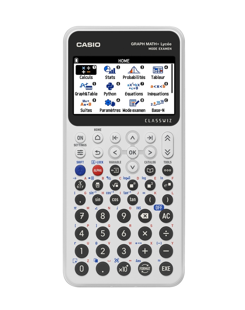 CALCULATRICE SCIENTIFIQUE GRAPHIQUE CASIO GRAPH MATH+ PYTHON