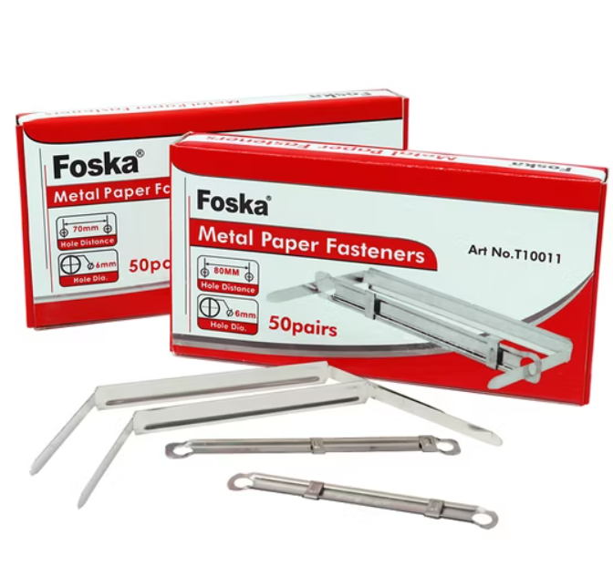 SERRE PAPIER HORIZONTAL PLAT METAL 8CM FOSKA