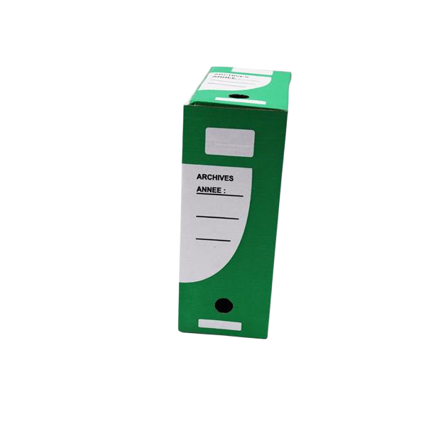 BOITE ARCHIVE DOS DE 10 VERT
