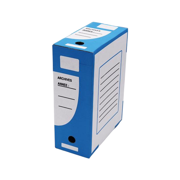 BOITE ARCHIVE DOS DE 12 BLEU 