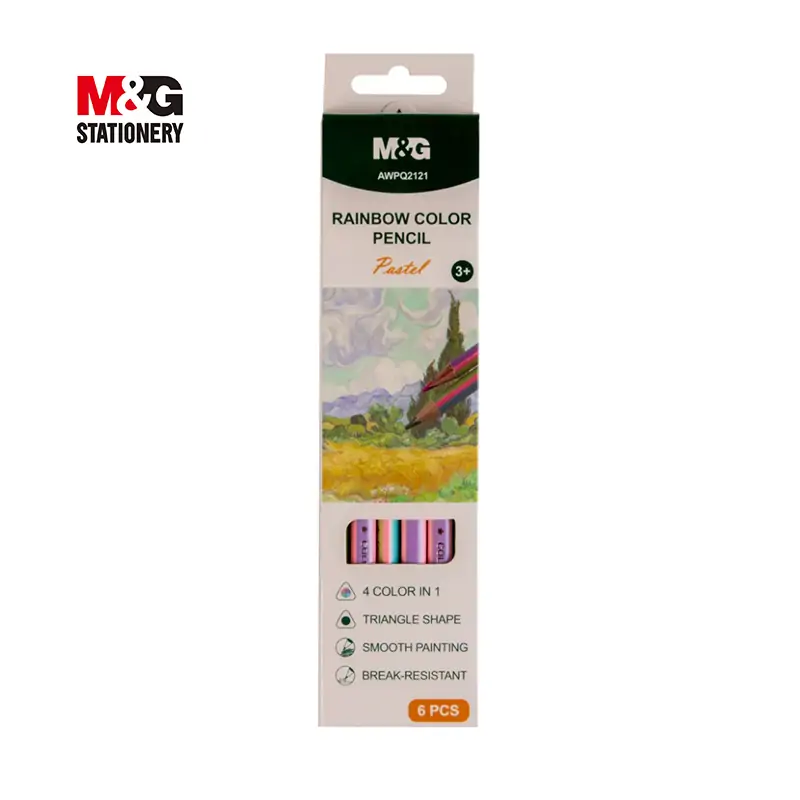 CRAYON DE COULEUR ARC EN CIEL PASTEL MG AWPQ2121