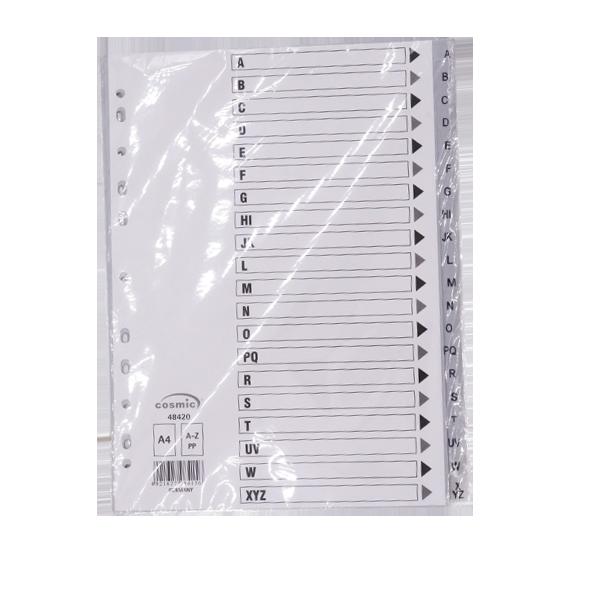 INTERCALAIRE ALPHABETIQUE COSMIC