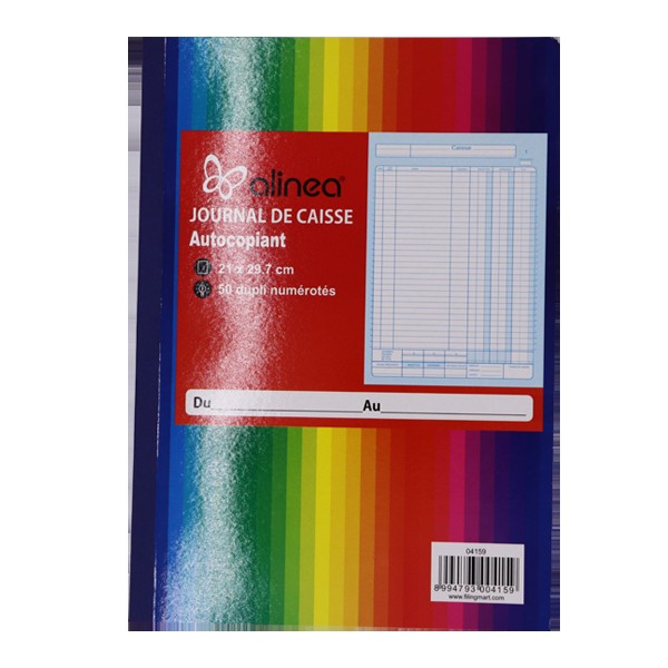 JOURNAL DE CAISSE A4 DUPLI ALINEA
