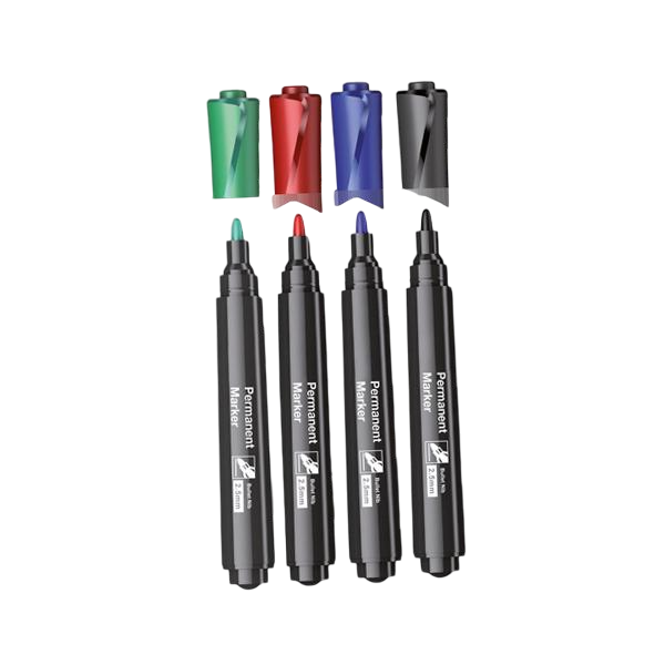 POCHETTE DE 4 MARKER PERMANENT DOLLAR